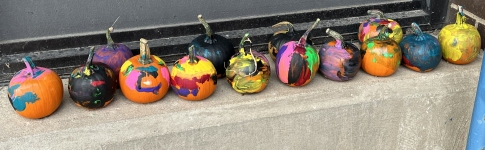 painted
                          pumpkins