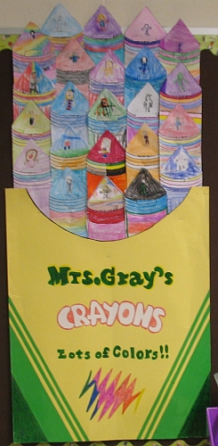 box of crayons