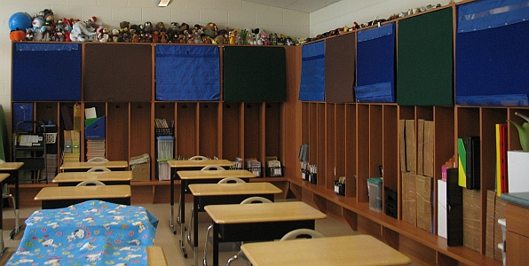 close up of cubbies