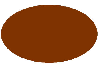 brown oval