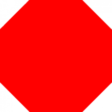 red octagon